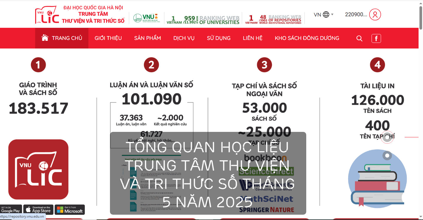 DHQGHN trien khai thu vien so